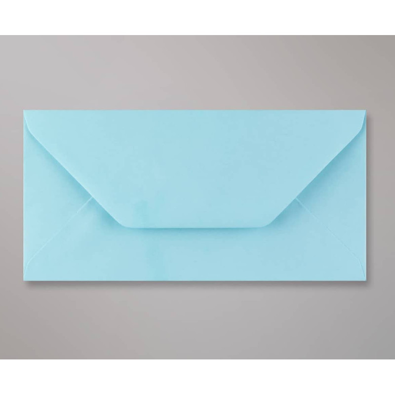 Enveloppes DL bleu pour faire-part