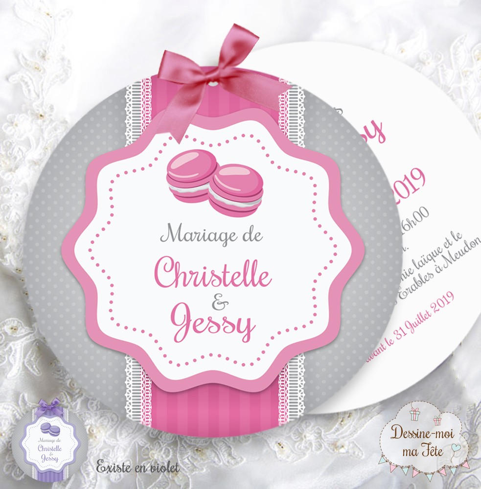 Faire Part De Mariage Theme Gourmandise