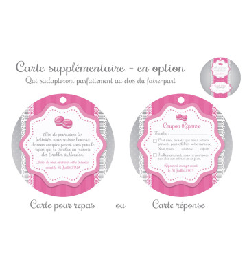 Carte en suppléments "Gourmandises"