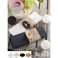 10 Marque-place "Etiquettes bois" personnalisé
