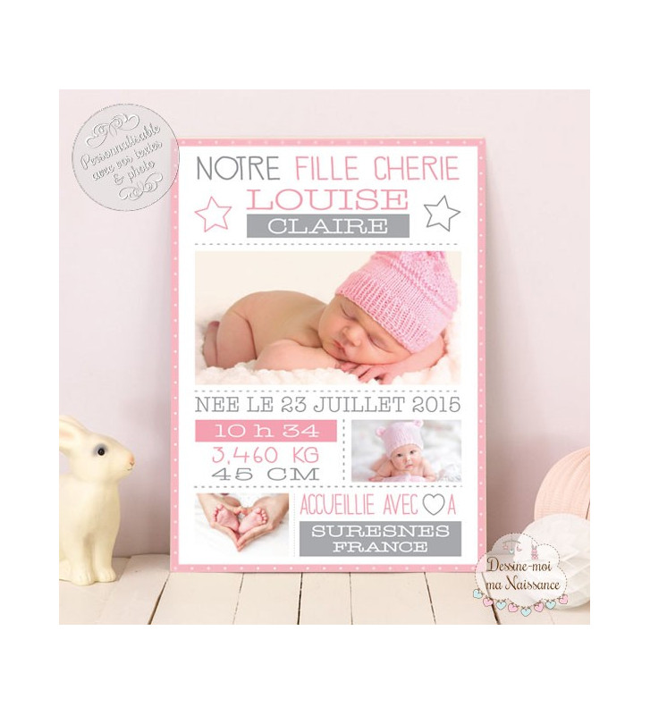 Tableau naissance Fille