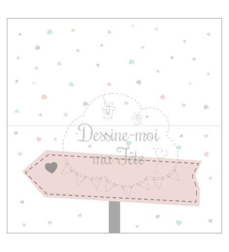 10 Marque-places "Panneau de direction"