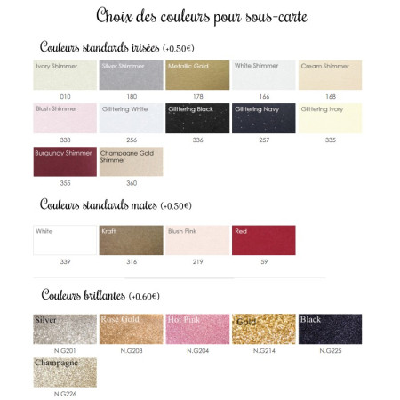 Faire part de Mariage Papier calque (papier transparent) doré - Minimaliste  Quantité par tranche Veuillez choisir votre tranche de quantité Sous carte  Sans sous-carte