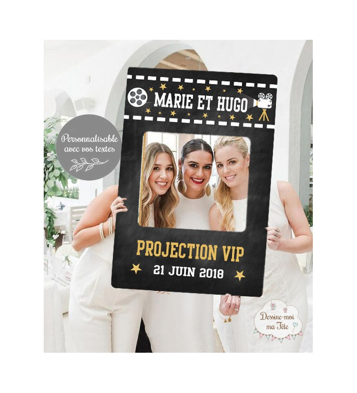 Cadre Photo Booth Cadre A Selfies Personnalise Theme Cinema