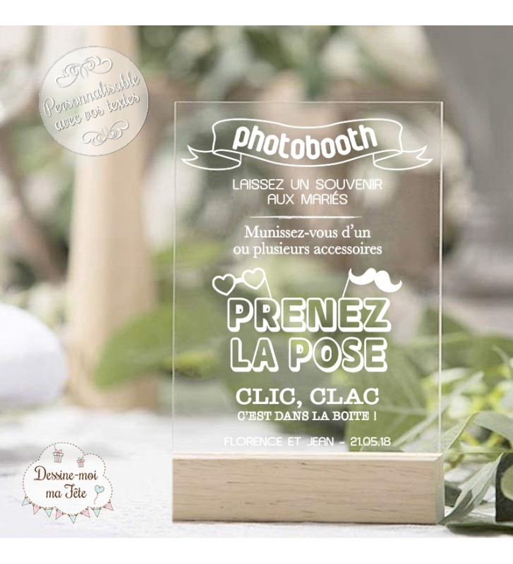 Plaque Plexiglass Transparent - Personnalisation