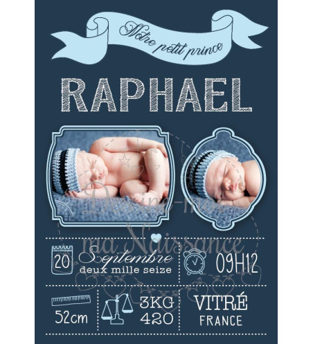RECTO - Faire part de naissance garçon - "British"