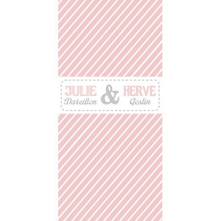 Menu de Mariage - Rétro Chic VERSO