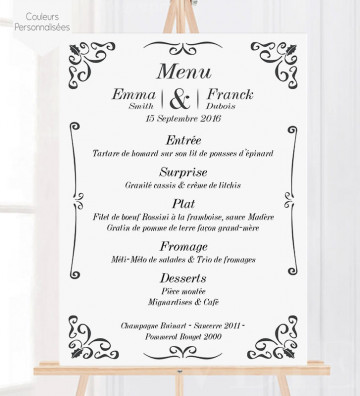 Plan de table ardoise mariage - Plan de table ardoise personnalisée Cœur  Format tableau 20 x 30 cm Support tableau Papier couché 250g (support non  rigide) Option personnalisation des invités Sans (vous