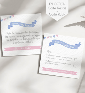 Carte supplémentaire (en option) pour Faire part de Mariage - Certificat