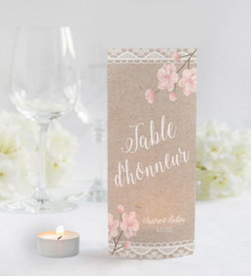 Photophores mariage Marque-table - Bohème Romantique