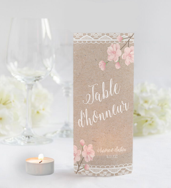 Photophores mariage Marque-table - Bohème Romantique