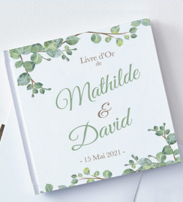 Livre d'or Mariage personnalisé - Végétal Nature