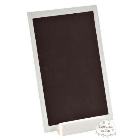 Marque-table "Ardoise blanche" - orientation verticale