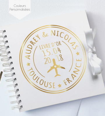 Livre d'or mariage blanc - Voyage