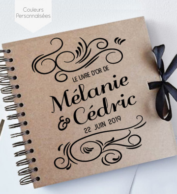 Livre d'or mariage kraft - Arabesque