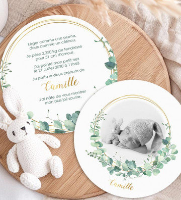 Faire part de naissance - Nature / Végétal