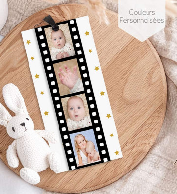 Faire part de naissance - marque page - Cinéma (fermé)