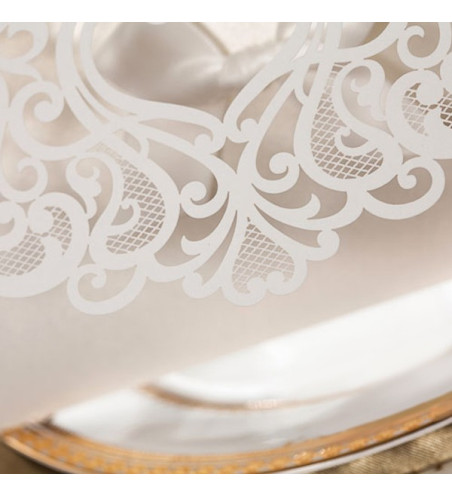 Faire part de Mariage ciselé - "Arabesque" - détail découpe