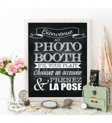 Tableau Photobooth Ardoise 1