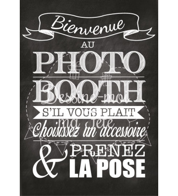 Tableau Photobooth Ardoise 1 - version française