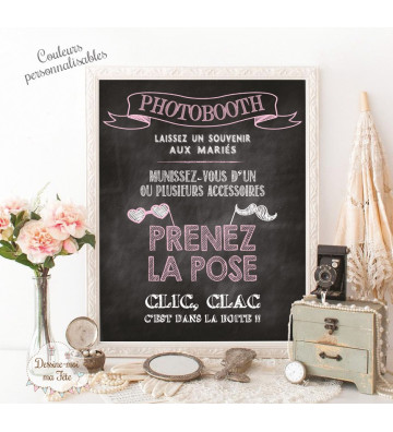 Tableau Photobooth Ardoise 2