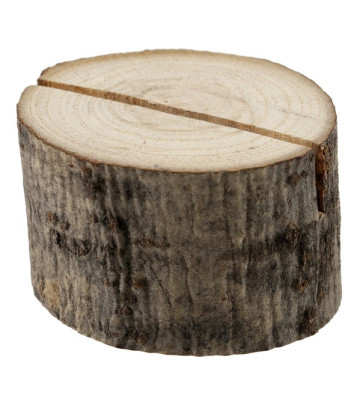 Support rondin de bois pour marque place