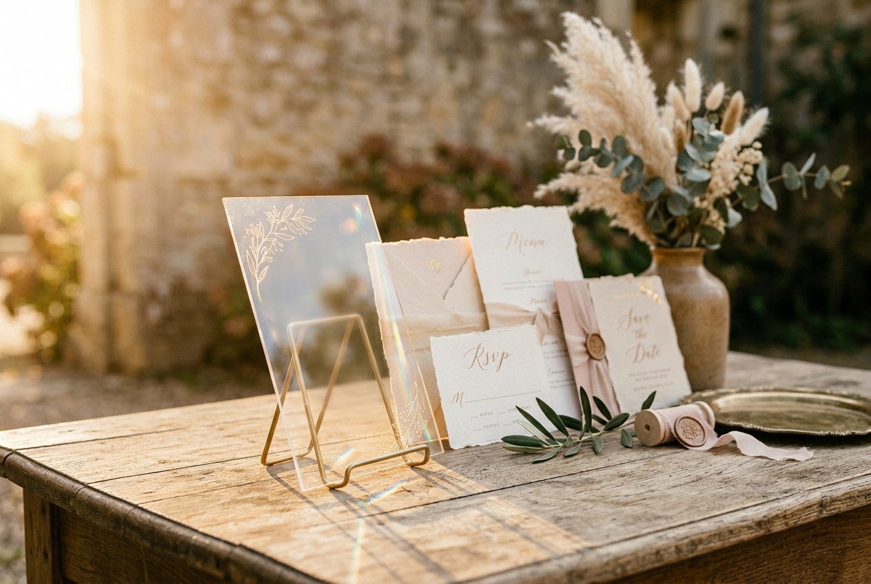 Faire-part acrylique ou papier : lequel choisir ?