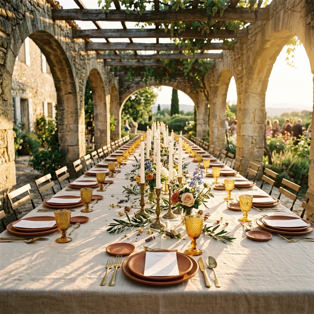 Mariage en Provence : papeterie & décoration destination