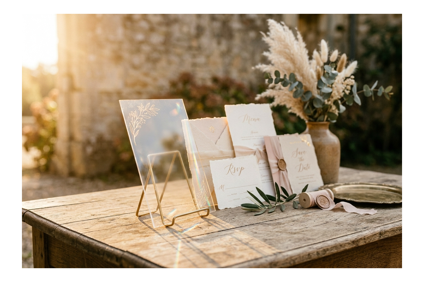 Faire-part acrylique ou papier : lequel choisir pour votre mariage ?