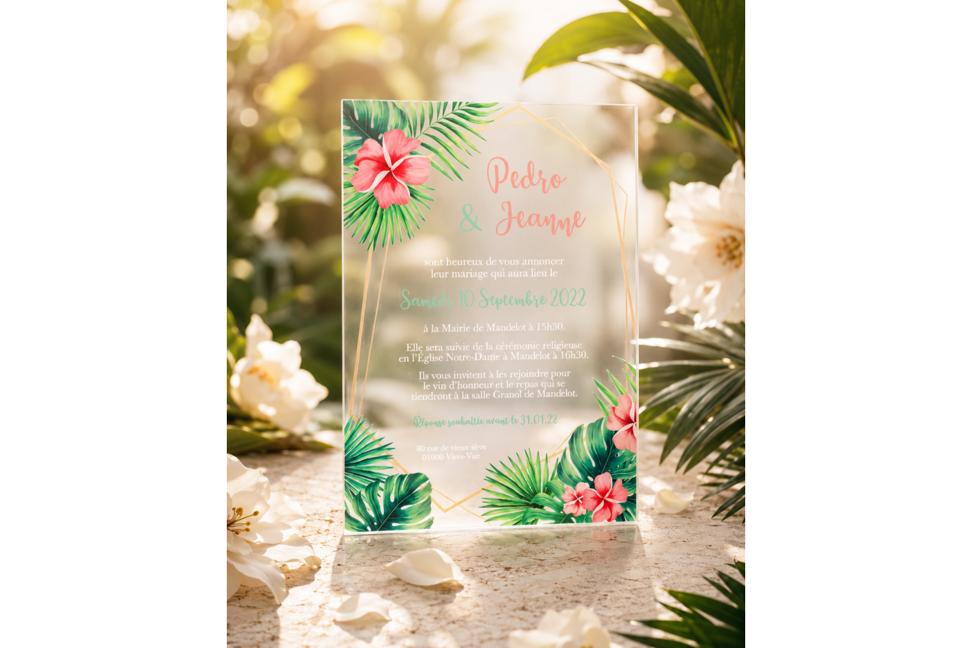 Invitation mariage transparente en acrylique : le guide complet 2026